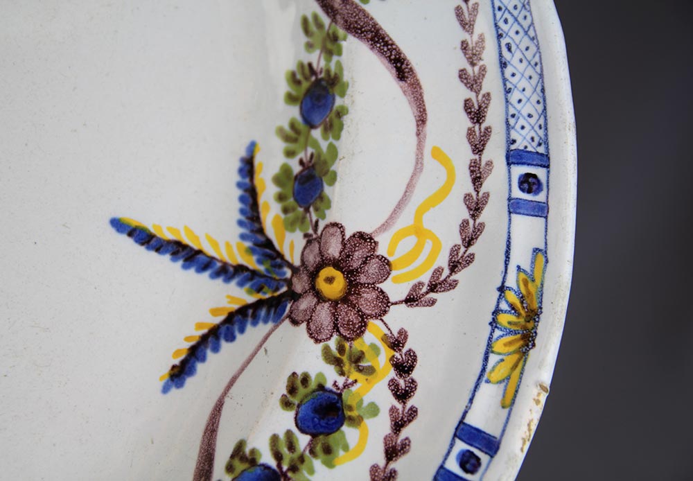 faience plate